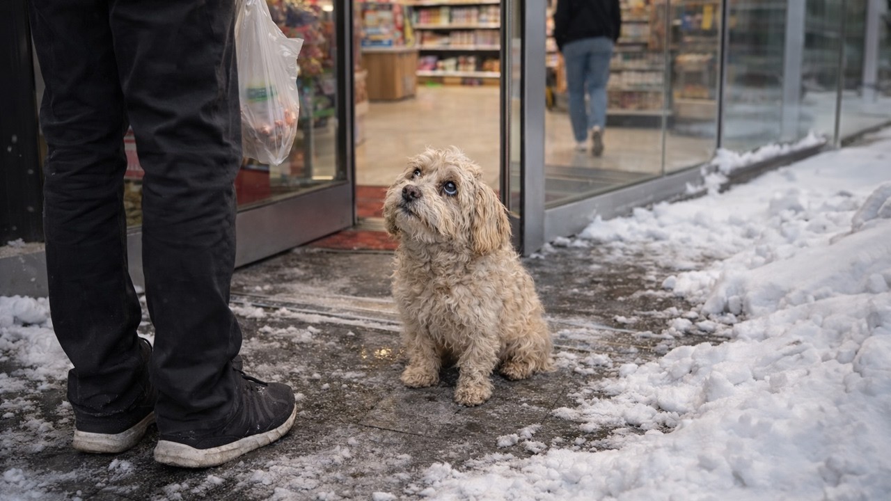 “Could I Come Inside to Warm Up?” The Shivering Dog Begged for Help, But Everyone Ignored Him
