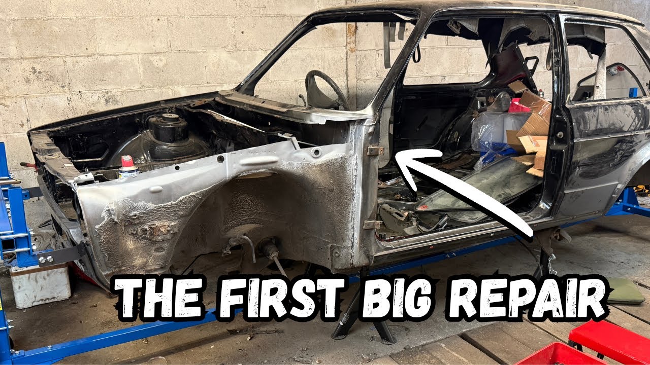 Mk1 Golf GTI Restoration Ep.2 - Inner Front Wing Repair