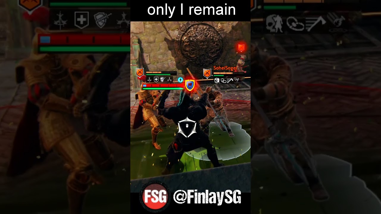 only i remain #forhonor #gaming #clutch #1vs4 #gladiator #fighting