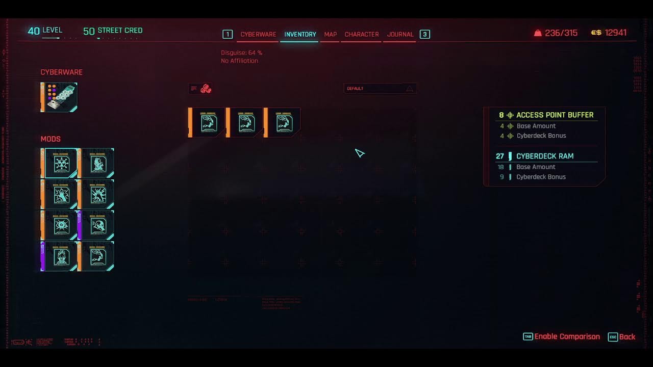 Cyberpunk: combat overhaul / dark future immersive playthru