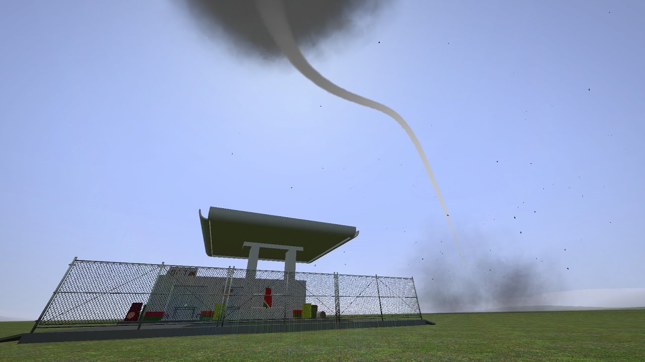 Торнадо против заправки — Garry's Mod Tornado Challenge 21