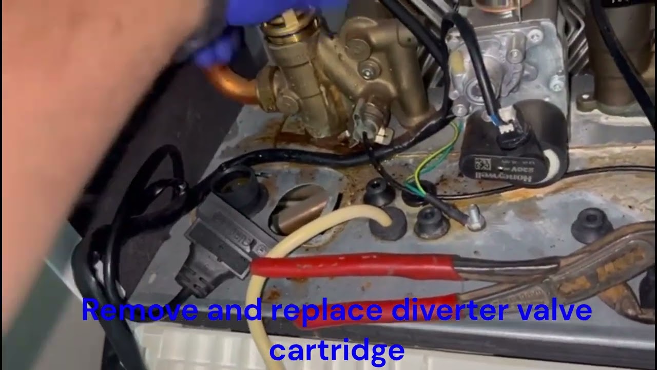 How to replace diverter valve cartridge / Leaking diverter valve on Ideal Vogue boiler step by step