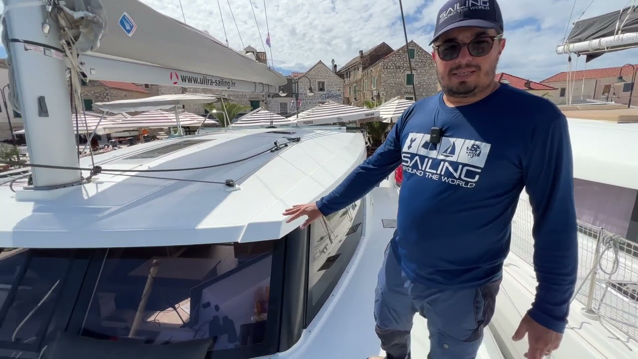 Catamarã Fountaine Pajot - Lucia 40 por dentro ! Sailing Around the World
