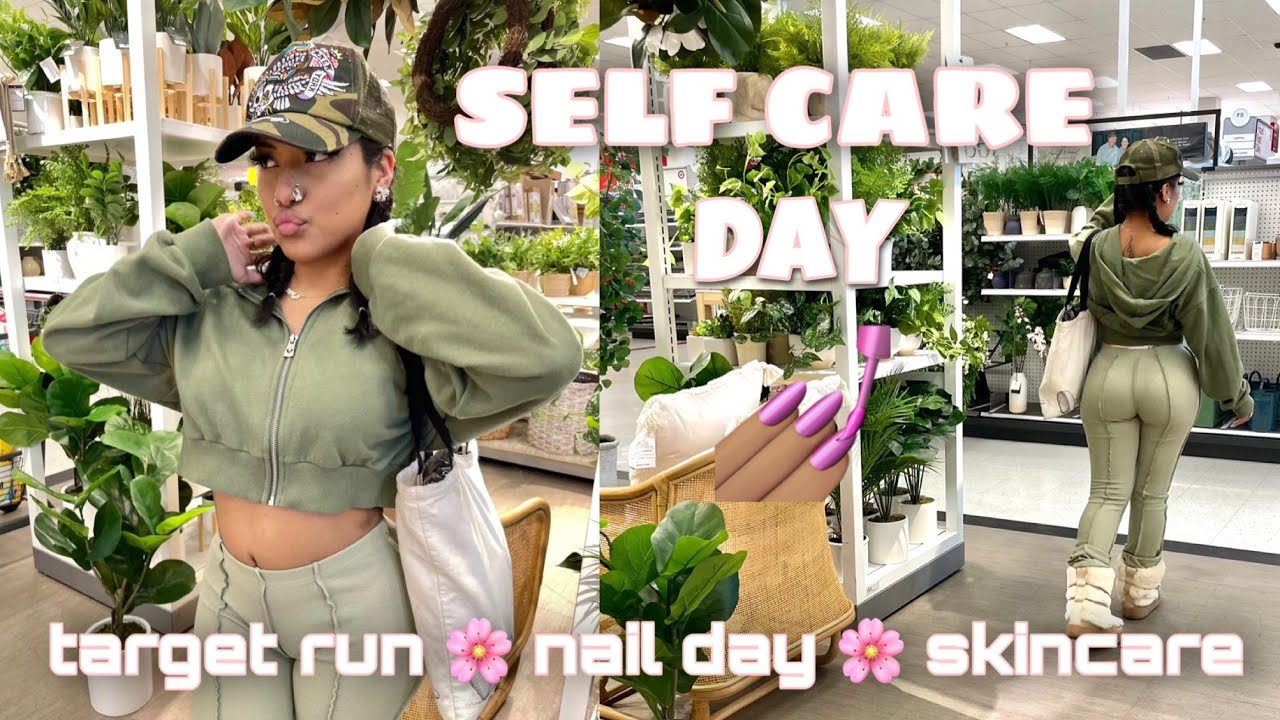 SELF CARE DAY: target run/nail day/skincare 💅🏽
