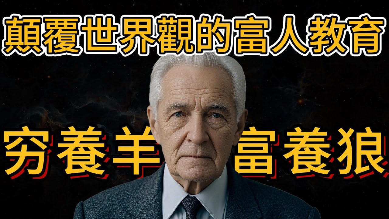 貧富差距的真相，顛覆你世界觀的富人教育：窮人養羊，富人養狼
