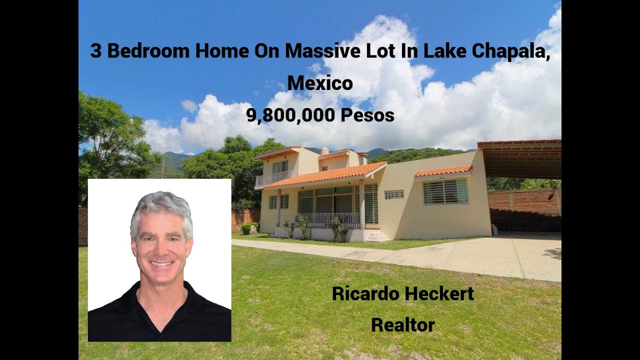 Spacious 3 Bedroom Home On Massive Lot In Lake Chapala, Mexico