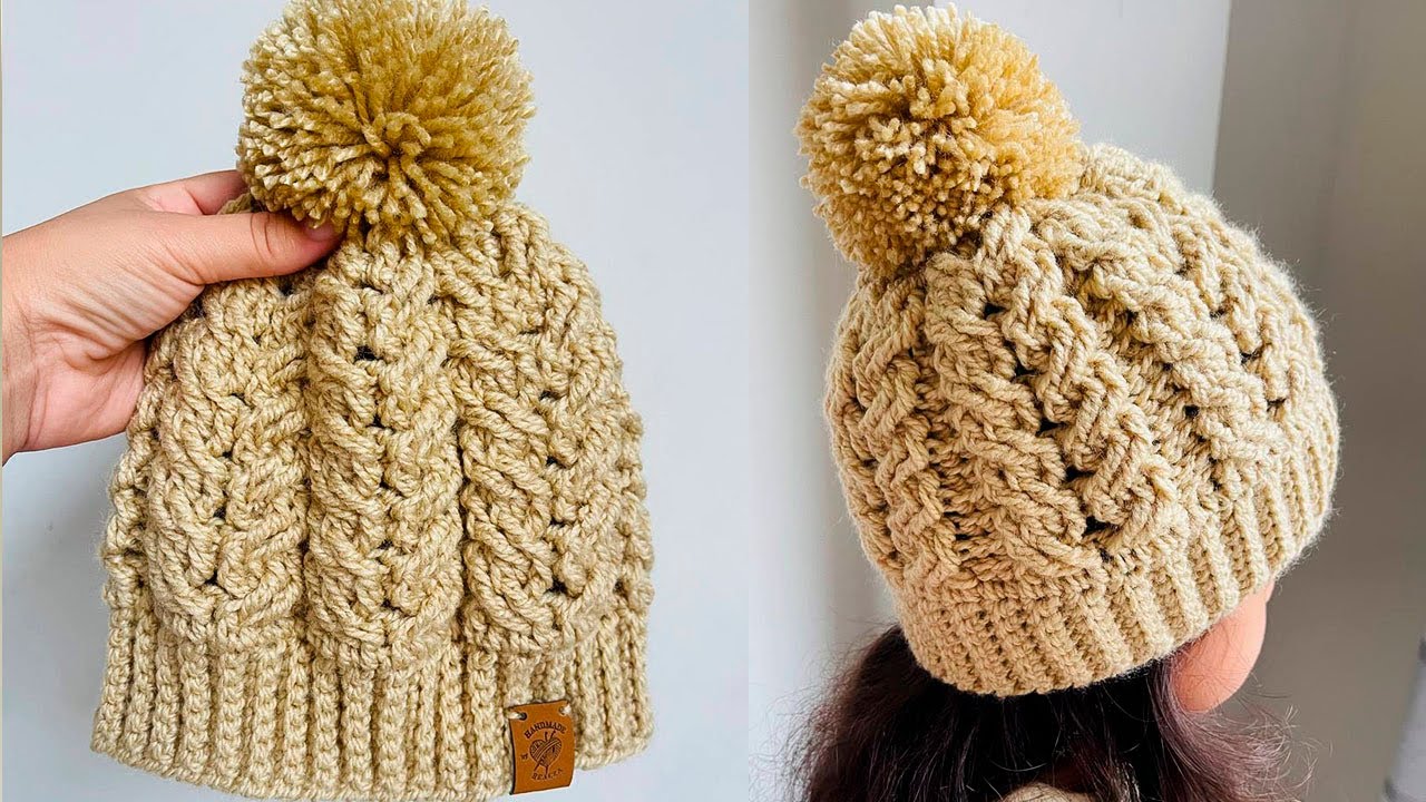 🔴Patron 3D | hermoso Facil Gorro para NIÑOS y NIÑAS | gorro a crochet para invierno‼