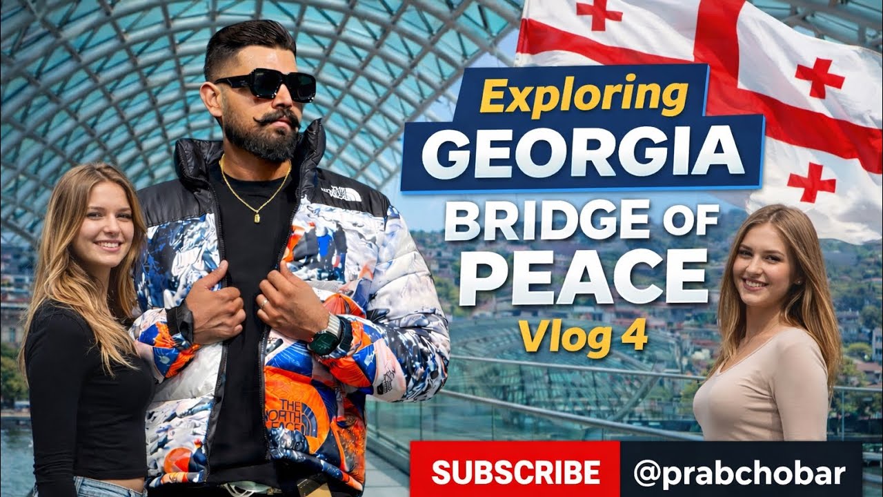 Georgia 🇬🇪 vlog 4 , Tbilisi | Exploring the Bridge of Peace 🌉 