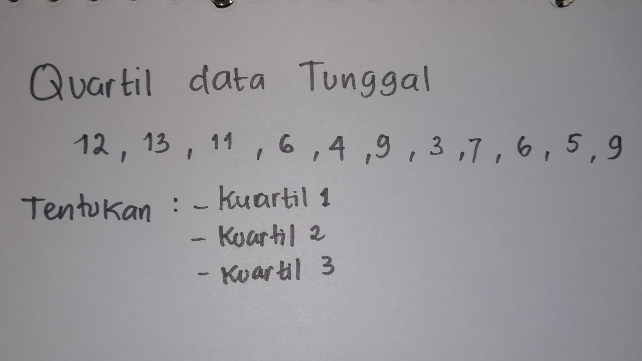 Menentukan KUARTIL Data Tunggal | Matematika SMP SMA