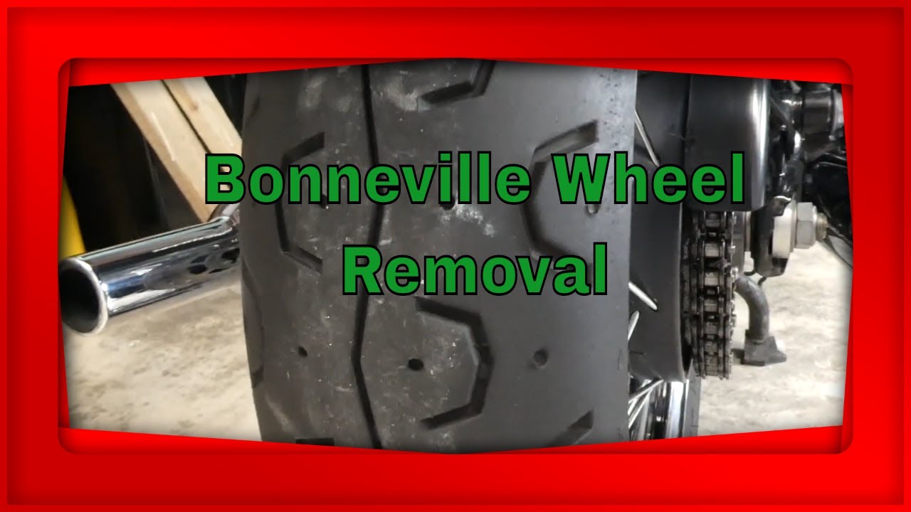 Triumph Bonneville wheel removal   [front and rear]