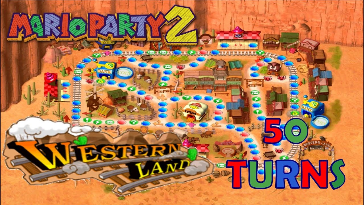 Mario Party 2 Western Land 50 Turns