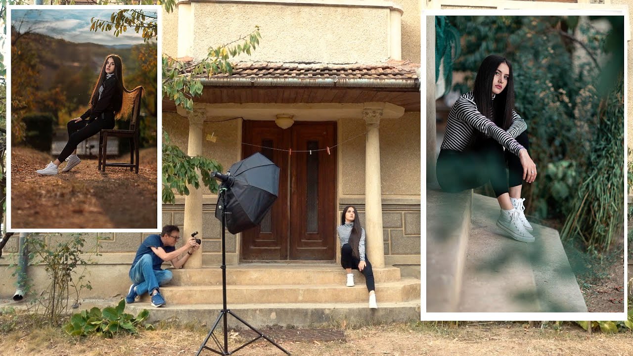 September portrait my favorite month BTS with Delia using one AD200