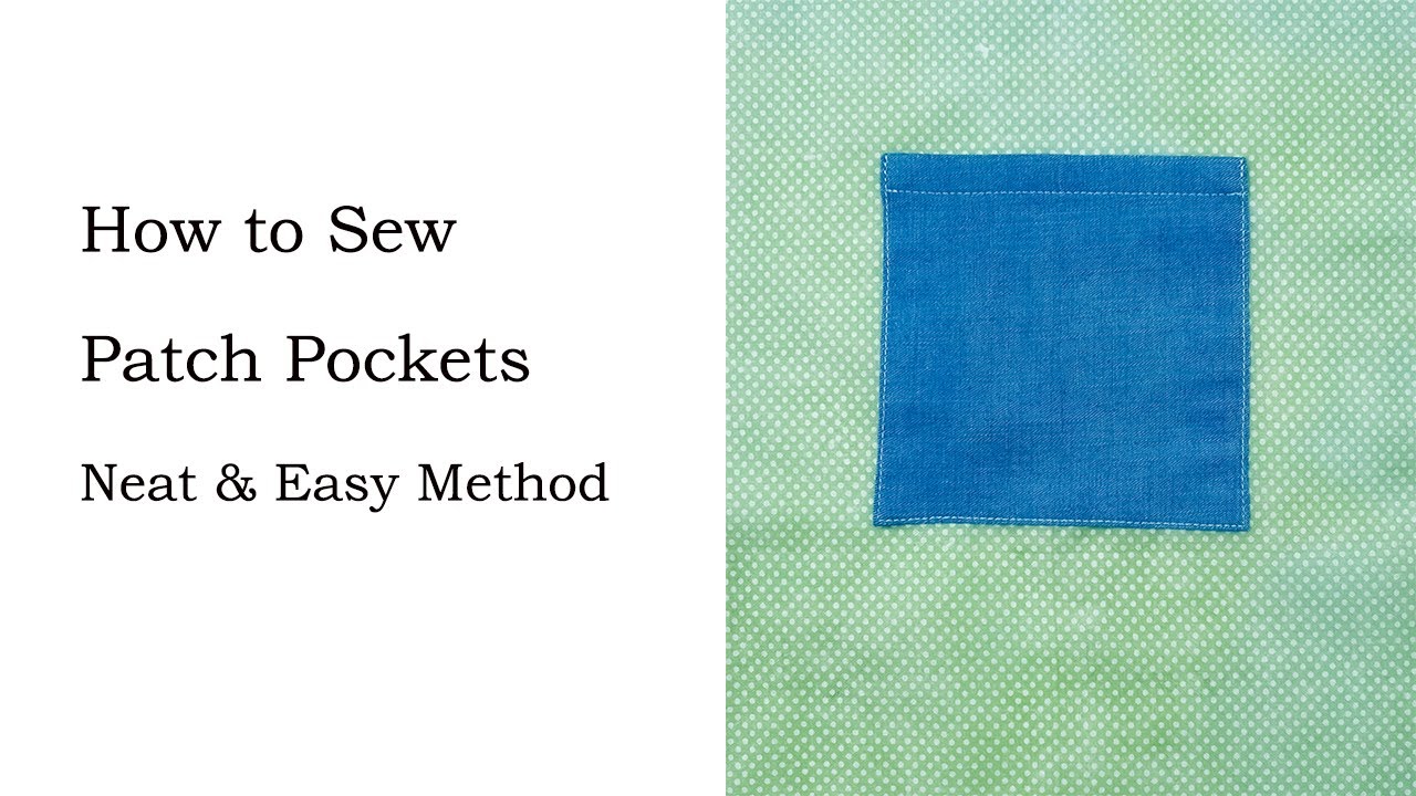 How to Sew a Patch Pocket | Sewing Tutorial
