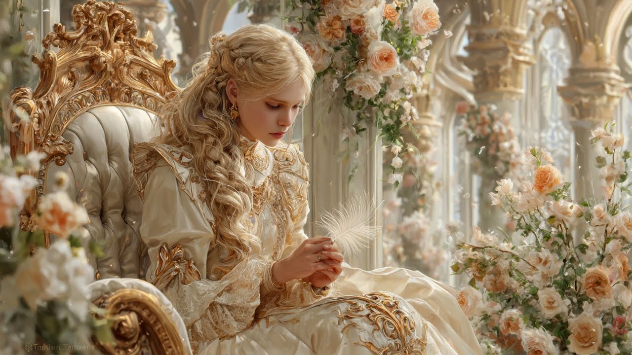 Celestial Light | Angels Soaring Above Sacred Palaces