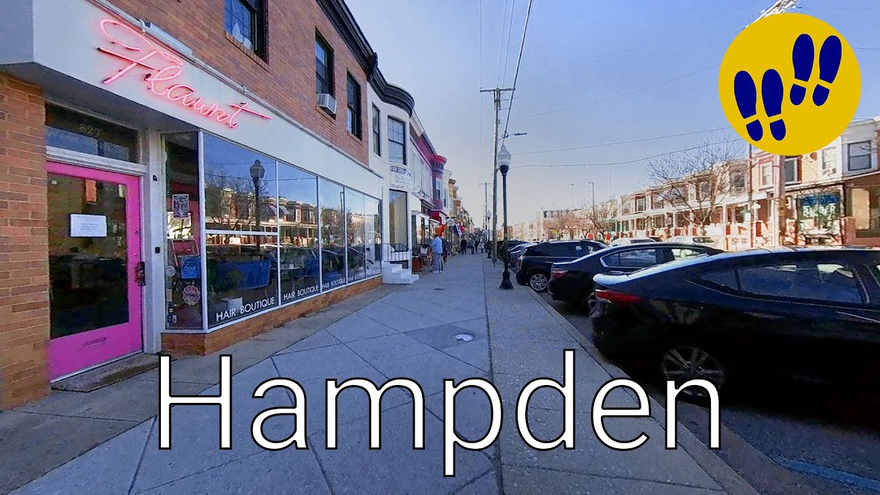 Walking through Hampden in Baltimore, Maryland