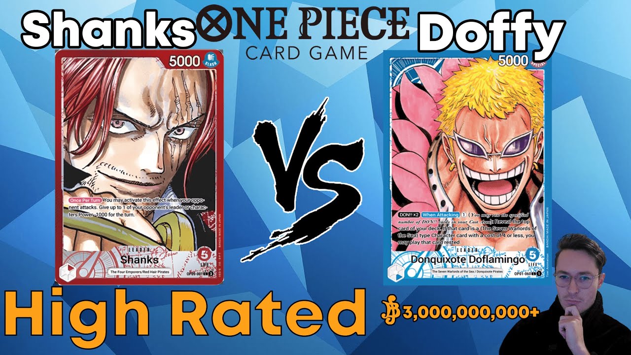 OP09 Blue Doflamingo Vs Red Shanks High Rated One Piece TCG