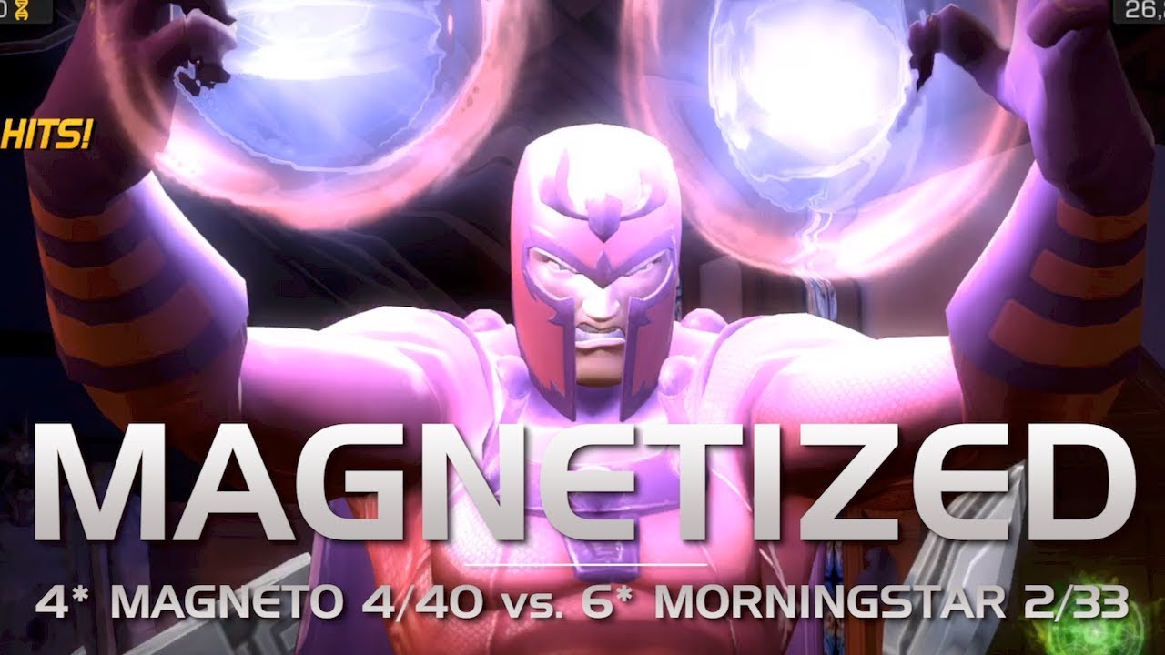 Magnetized: 4-Star R4 Magneto vs. 6-Star Morningstar Boss Rush Battle | Marvel Contest of Champions