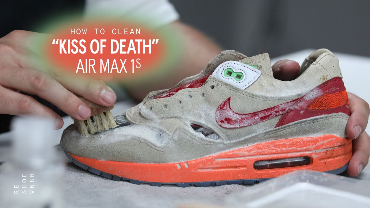 How To Clean Nike Air Max 1 Kiss Of Death with Reshoevn8r