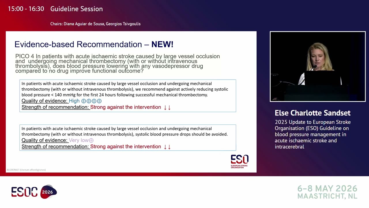ESOC 2026 Guideline Session - 2025 update to ESO guideline on BP management in AIs and ICH