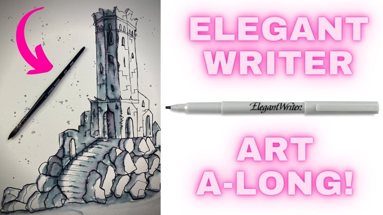Learn about WATER-SOLUBLE Mixed Media Art supplies to create this CASTLE RUIN with me today!!
