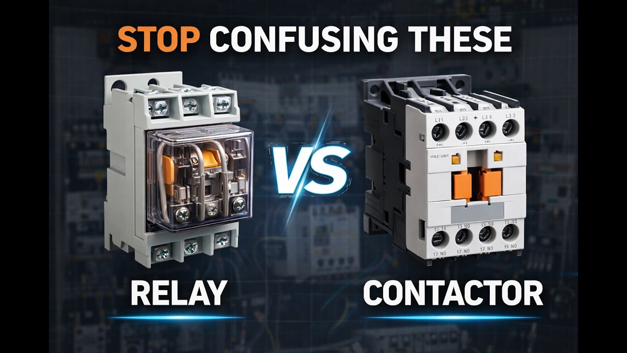 Contactor vs Relay – The REAL Difference Explained (Industrial Guide)