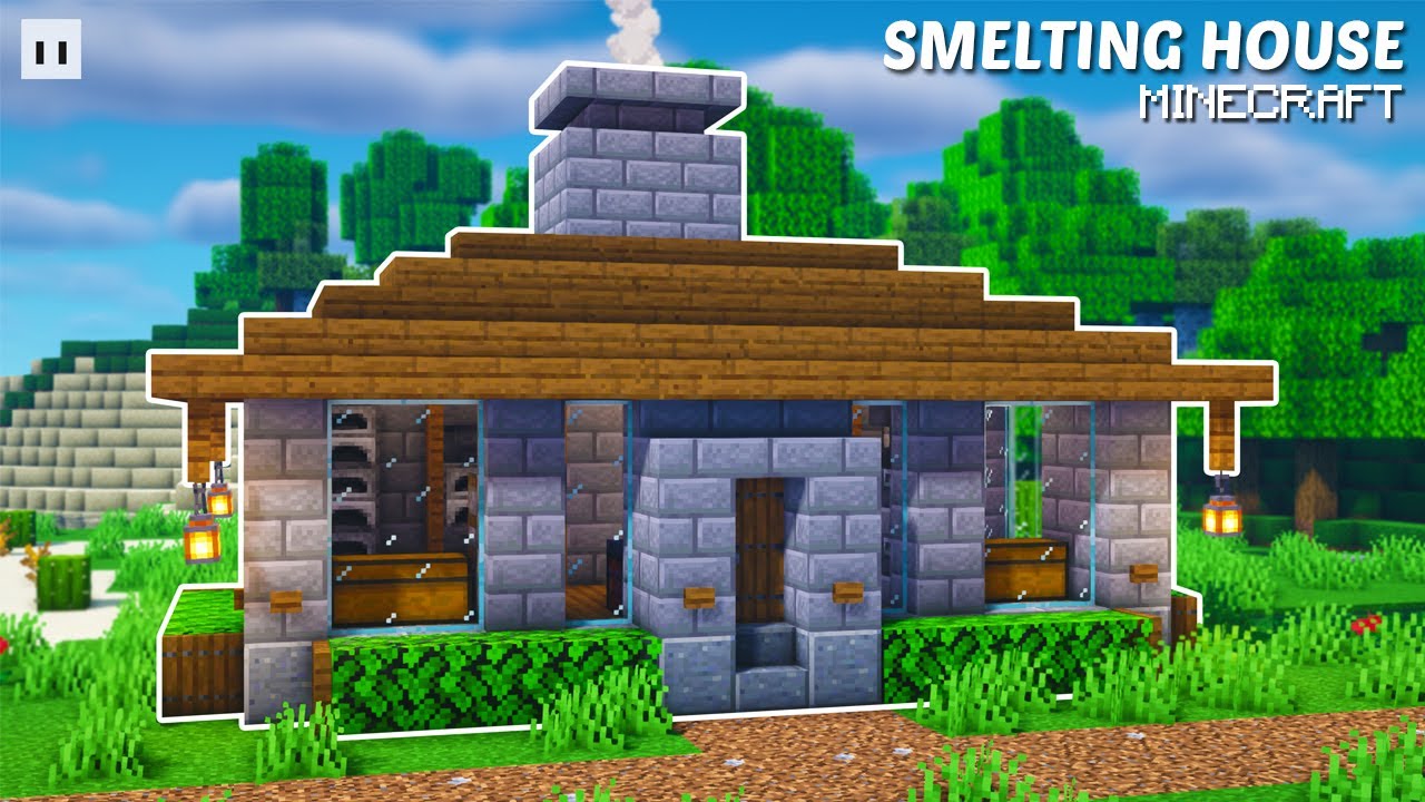 Minecraft : How to Build a Smelting House | Easy & Simple