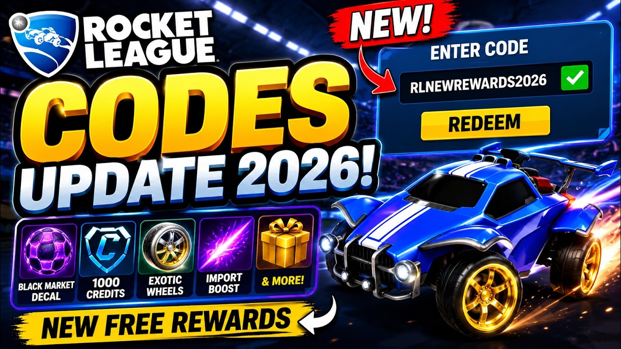 Rocket League Codes Update 2026 🔥 New Free Rewards You Can Redeem