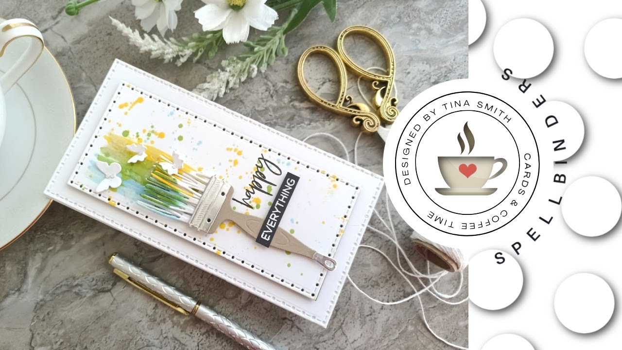 Spellbinders | Paint Your World Collection | Butterfly Burst Card