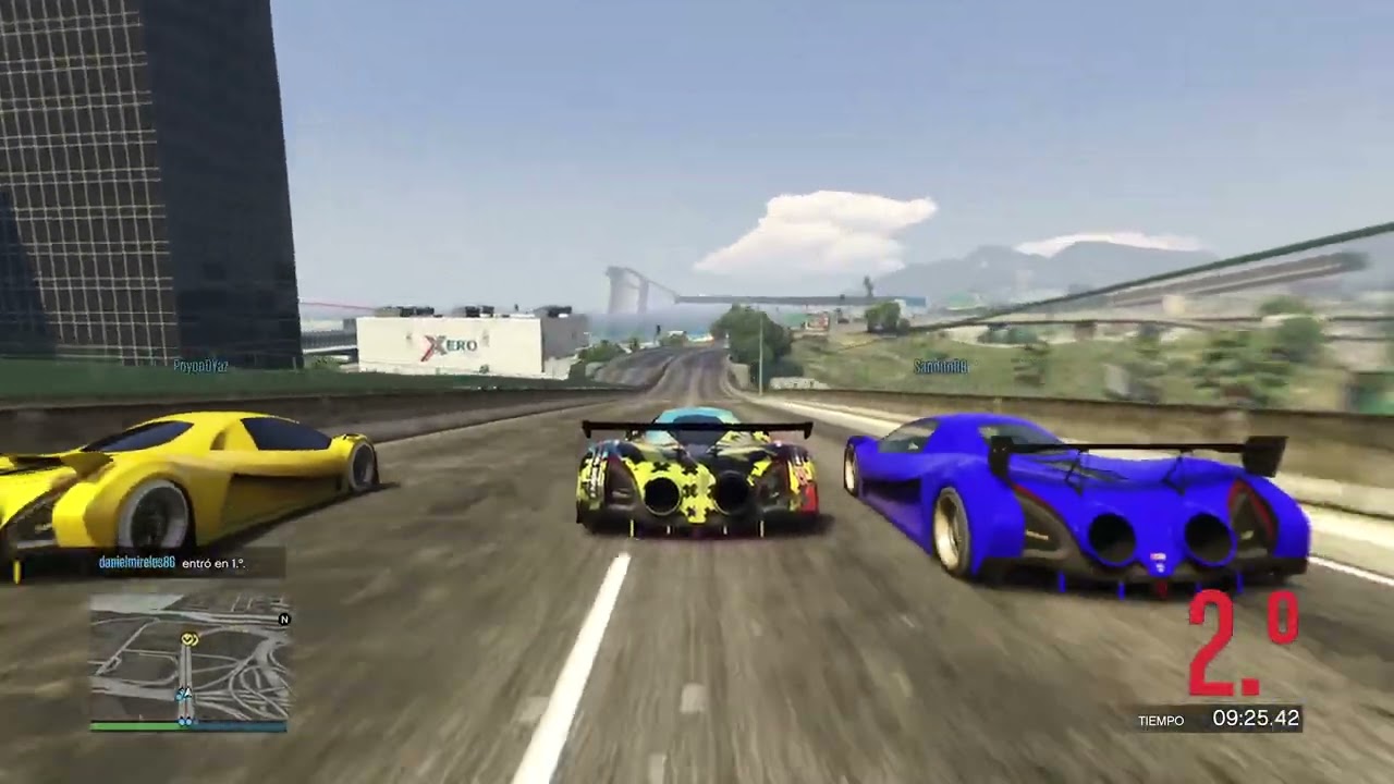 CARRERA DE LARGA DISTANCIA CON LOS VEHÍCULOS MAS RAPIDOS DE TODO GTA V ONLINE 