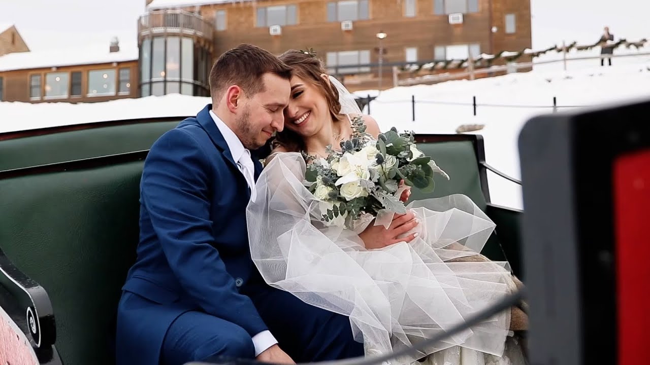 Fairy Tale Winter Wedding Video in Vermont | Mountain Top Resort