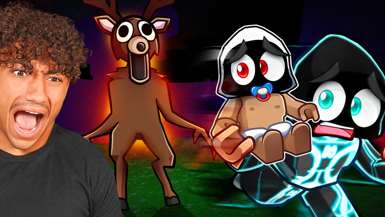 Robros Survive 100 NIGHTS in Roblox Forrest!
