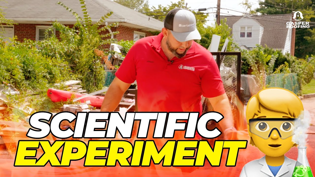 SCIENTIFIC EXPERIMENT 👨🏻‍🔬 WHICH ROOF MATERIAL TRANSFER THE MOST HEAT TO YOUR HOUSE?