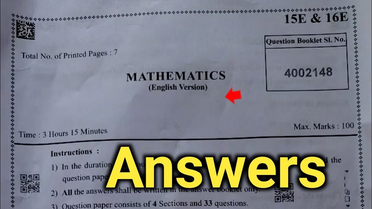 Ap 10th class maths public exam paper full answer key 2025|10th class final exam maths 2025 answers