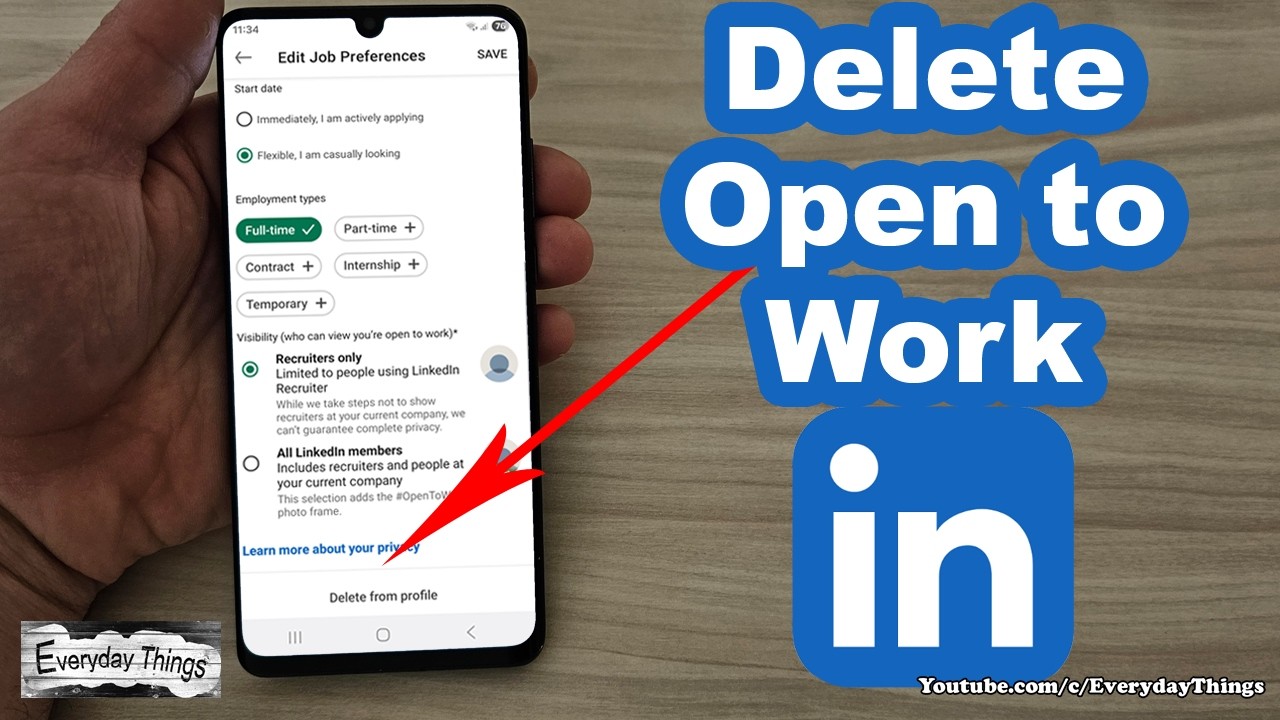 How to Remove Open to Work on LinkedIn