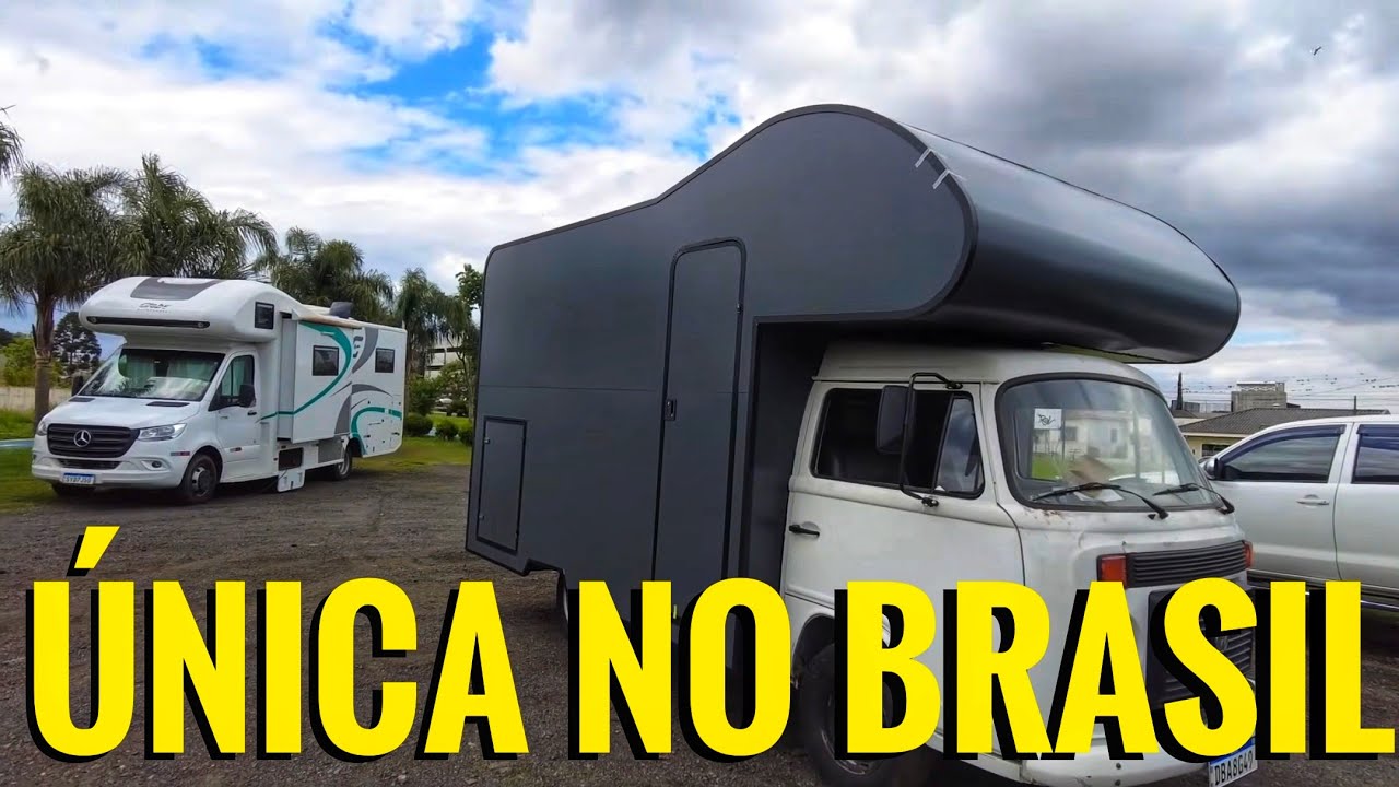 COMO FICOU NOSSA KOMBI SAFARI ARTESANAL! PRIMEIRO TESTE COM MUITA CHUVA 