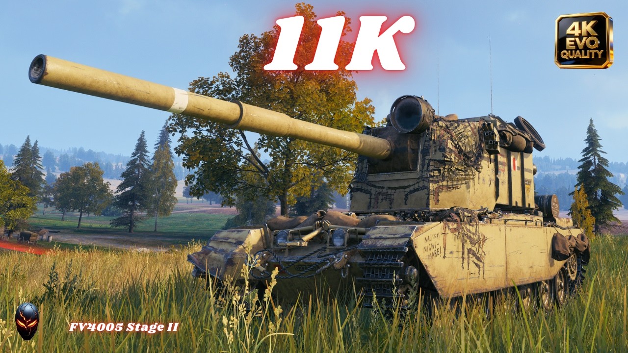 FV4005 Stage II 11K Damage & FV4005 Stage II 10K Damage  World of Tanks #wot