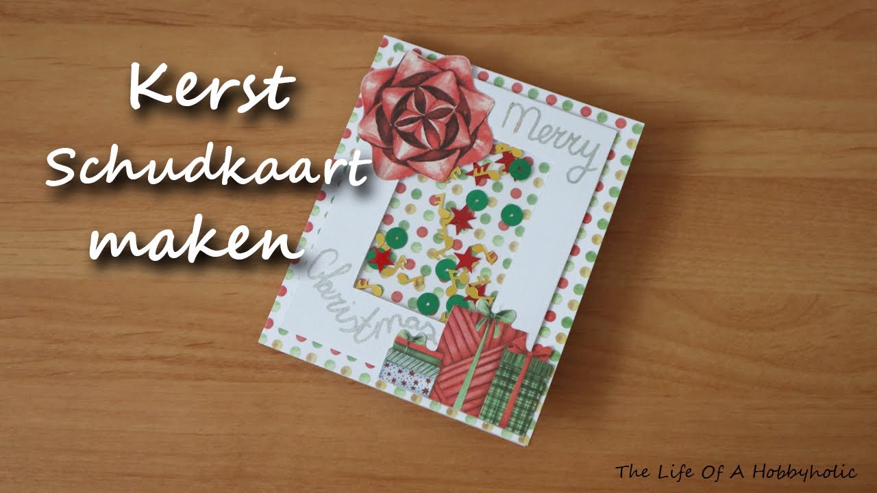 Kerst schudkaart maken