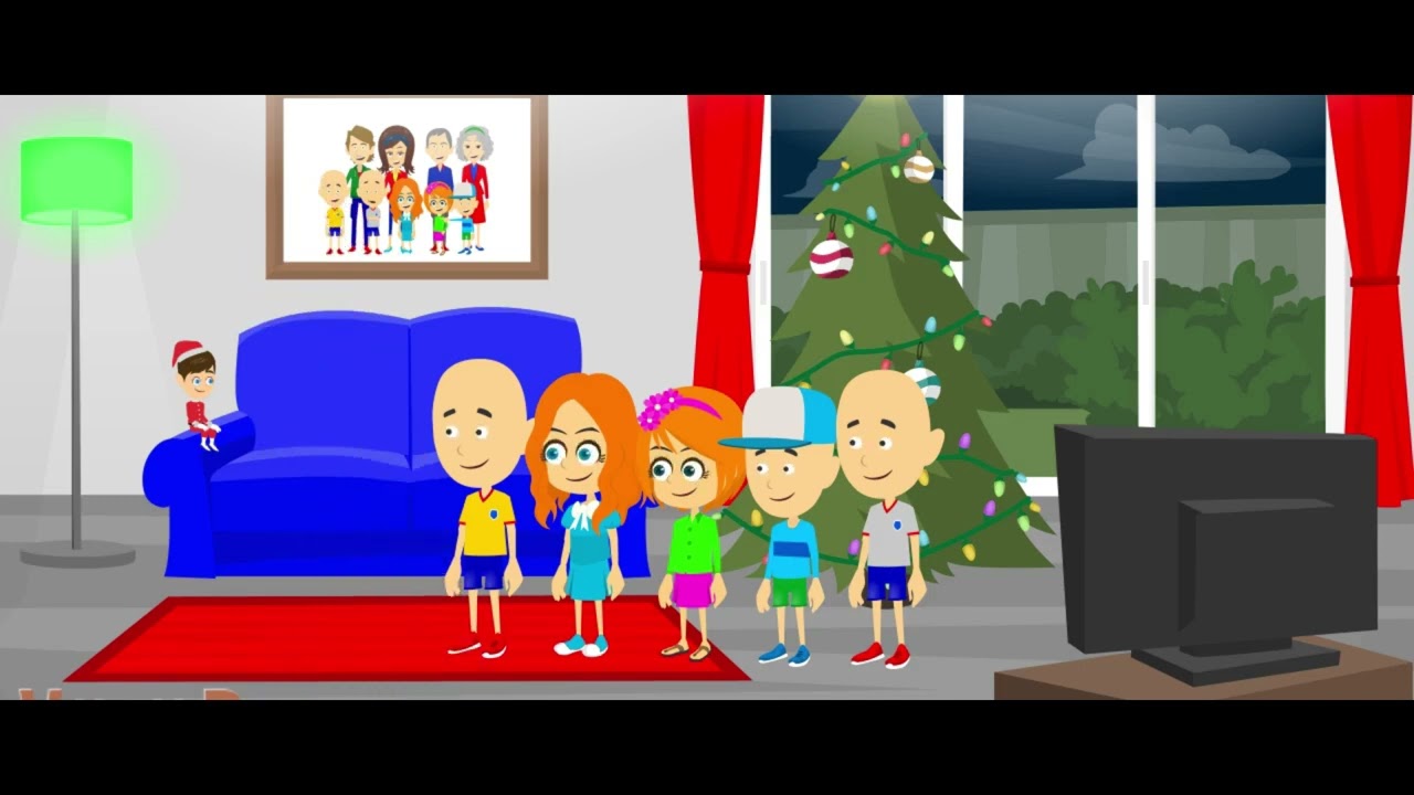 Classic Caillou Gets Grounded on Christmas! (REUPLOAD)