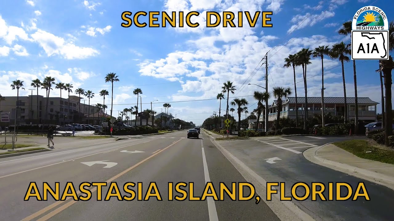 Scenic A1A Drive: Anastasia Island, Florida | 4K Coastal Journey with Breathtaking Views 🚗🌴