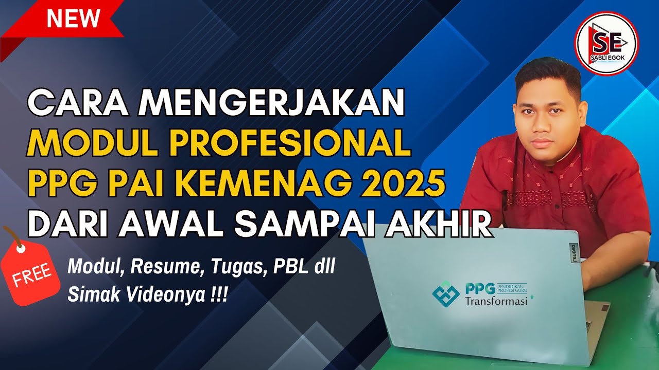 CARA MENGERJAKAN MODUL PROFESIONAL PPG PAI KEMENAG 2025 DARI AWAL SAMPAI AKHIR