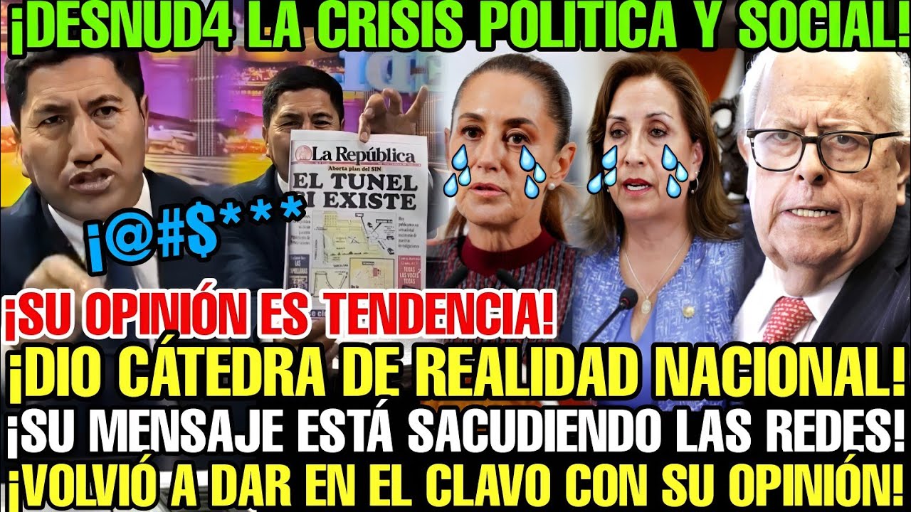 PUNE&Ntilde;O VIRAL VUELVE A DAR C&Aacute;TEDRA DE POL&Iacute;TICA Y DEJA MUDOS A TODOS CON SU AN&Aacute;LISIS IMPECABLE