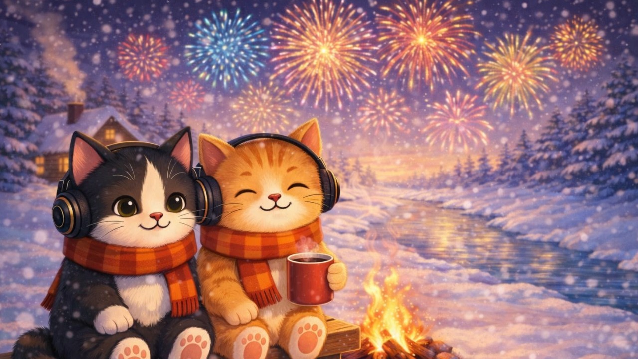 A HAPPY NEW YEAR 2026 🎆 Cozy lo-fi jazz for studying, concentrating, and starting over ✨