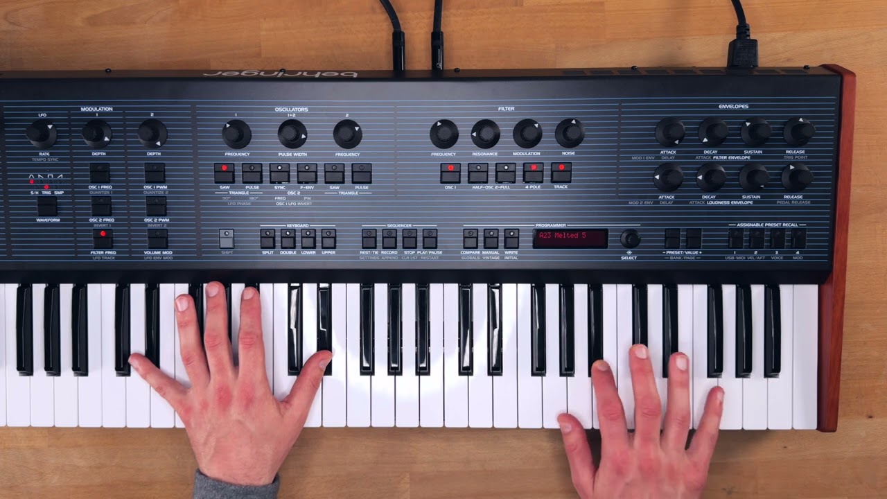 Behringer UB-XA Sound Demo (no talking, custom presets)