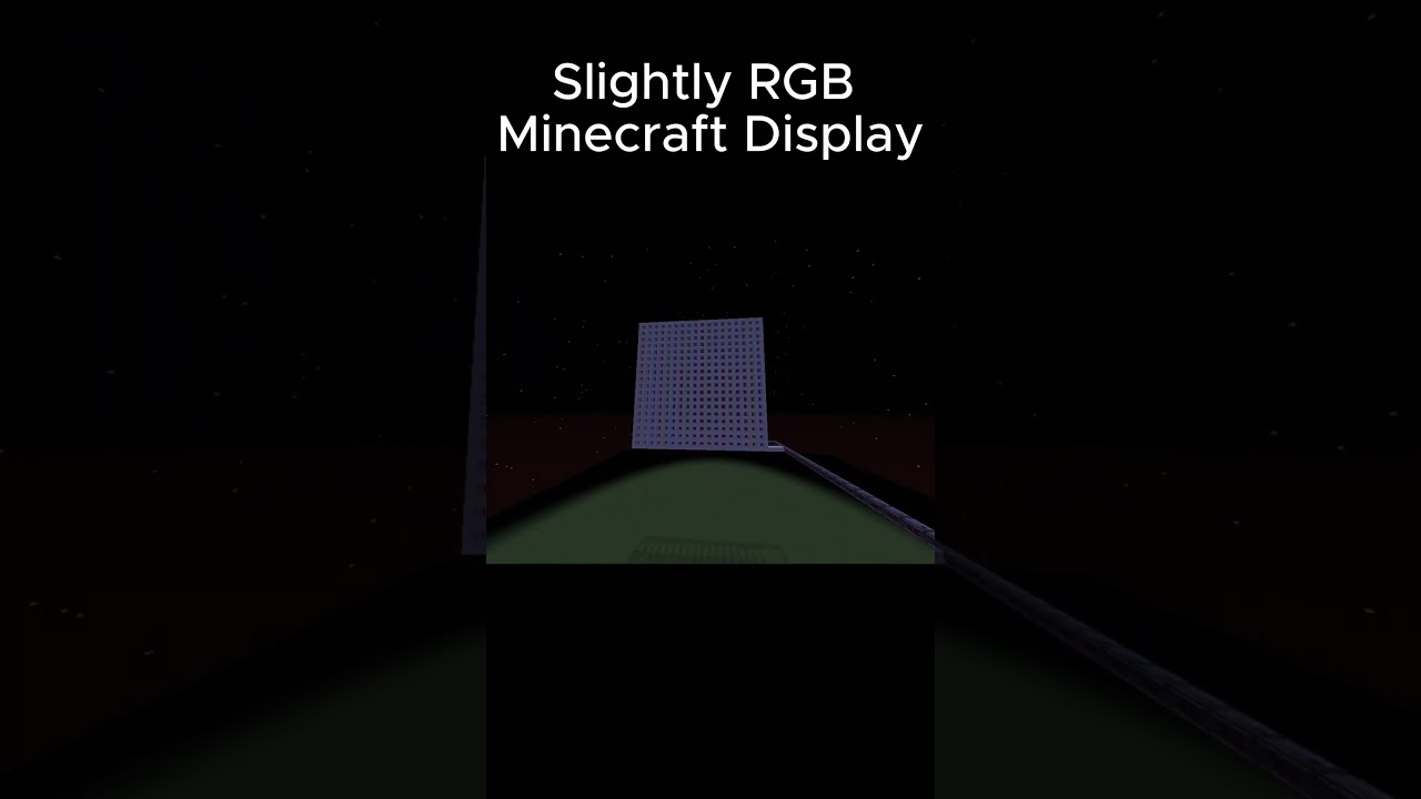 Slightly RGB Minecraft Display #minecraft #redstone