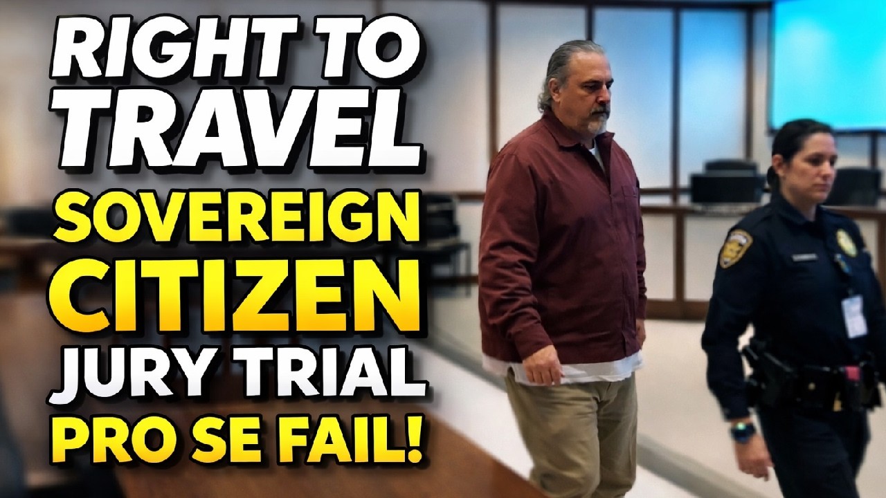Sovereign Citizen Shocked: ‘Right to Travel’ Doesn’t Exempt Him from the Law! ✅