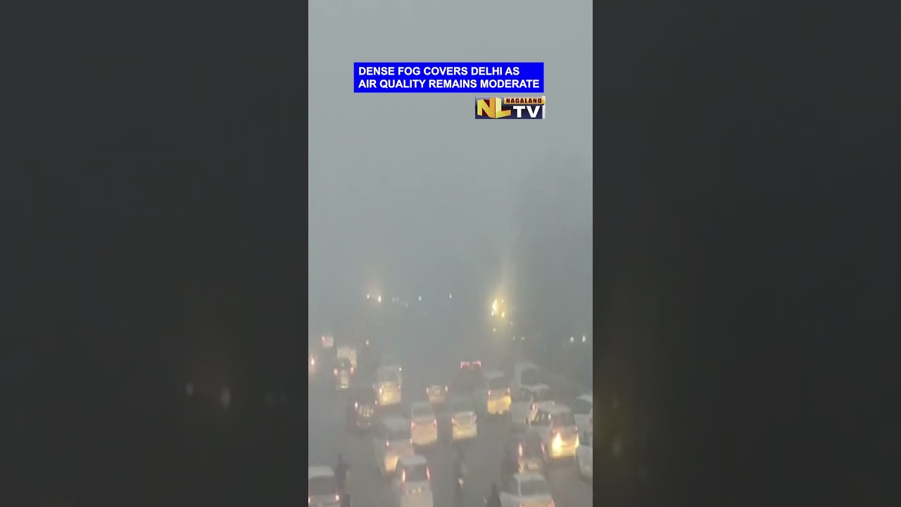 DENSE FOG COVERS DELHI AS AIR QUALITY REMAINS MODERATE