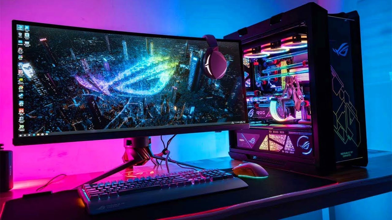 Intel i9 10900k and RTX 3080 10G for water-cooling gaming PC build asmr