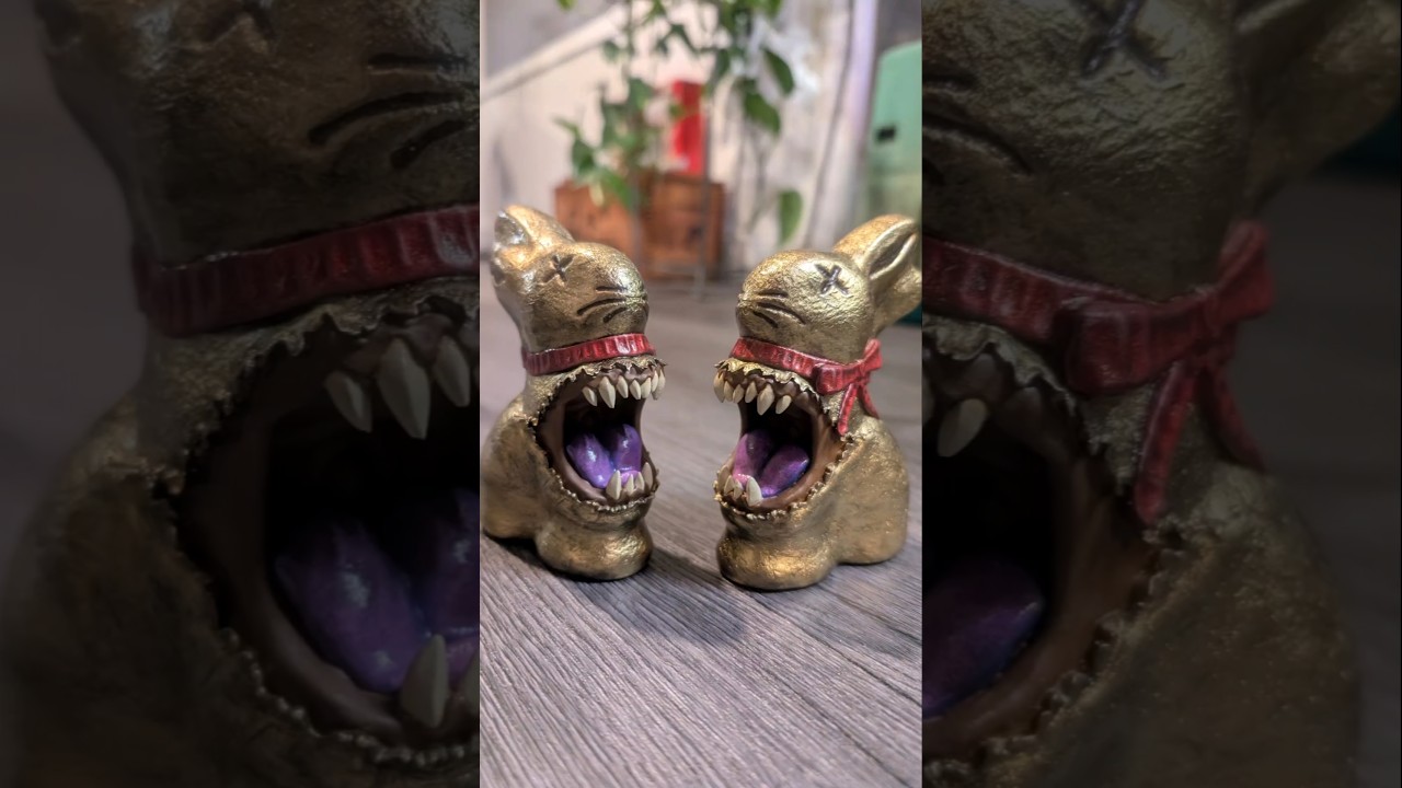 Я сделала мимика шоколадного зайчика к Пасхе! 🍫🐇 #dnd #3dprinting #mimic #chocolatebunny #easter