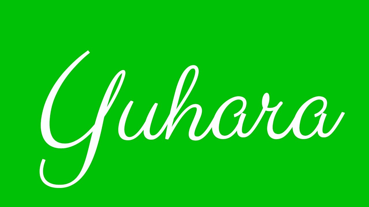 Learn how to Sign the Name Yuhara Stylishly in Cursive Writing