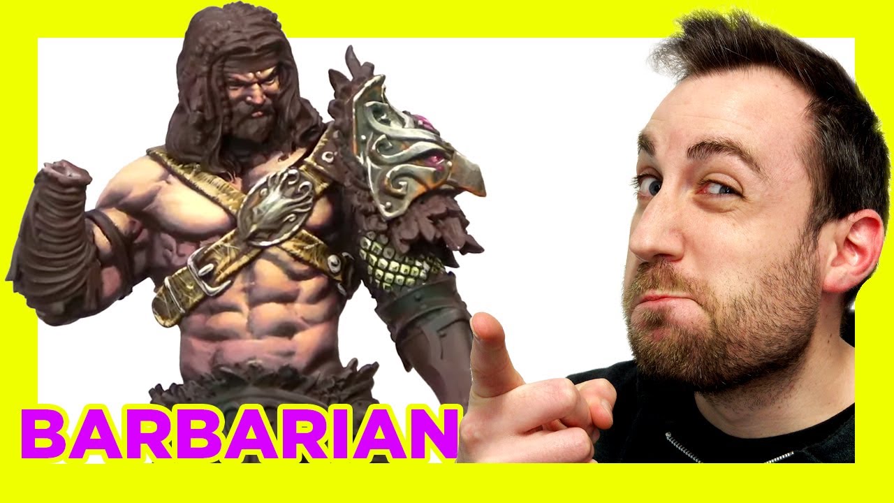 ⚔️How to paint a BARBARIAN miniature⚔️; NMM, leather, and SKIN tone 😱